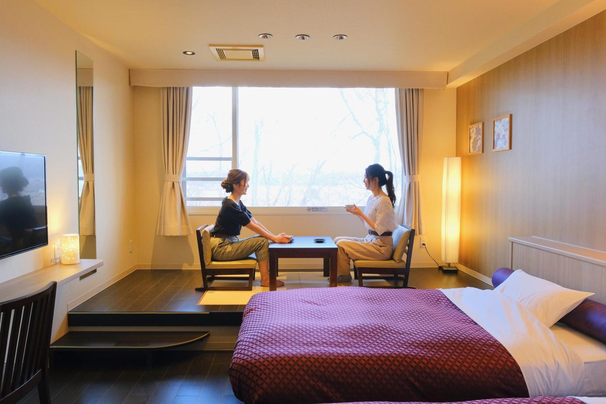 Morinoyu Hotel Hanakagura Asahikawa Bagian luar foto